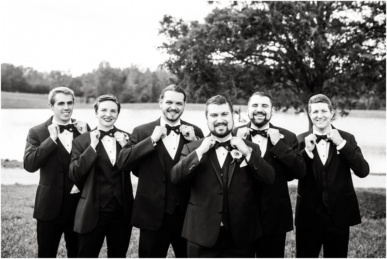 Groom and Groomsmen with Bow Ties